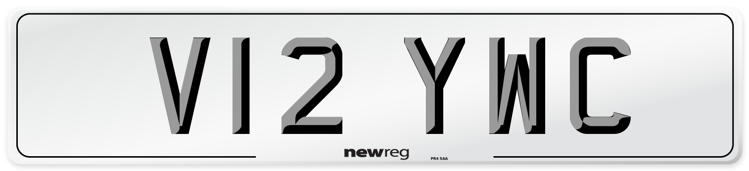 V12 YWC Number Plate from New Reg